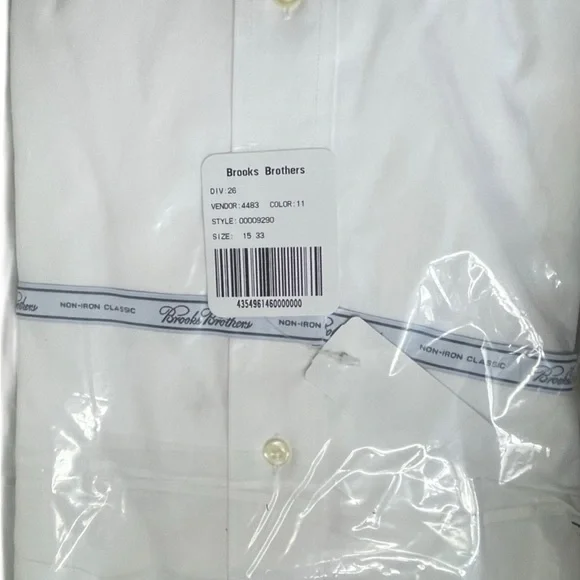 New w Box BROOKS BROTHERS DRESS SHIRT 15 “ X 33 NWT GIFT - Picture 6 of 7